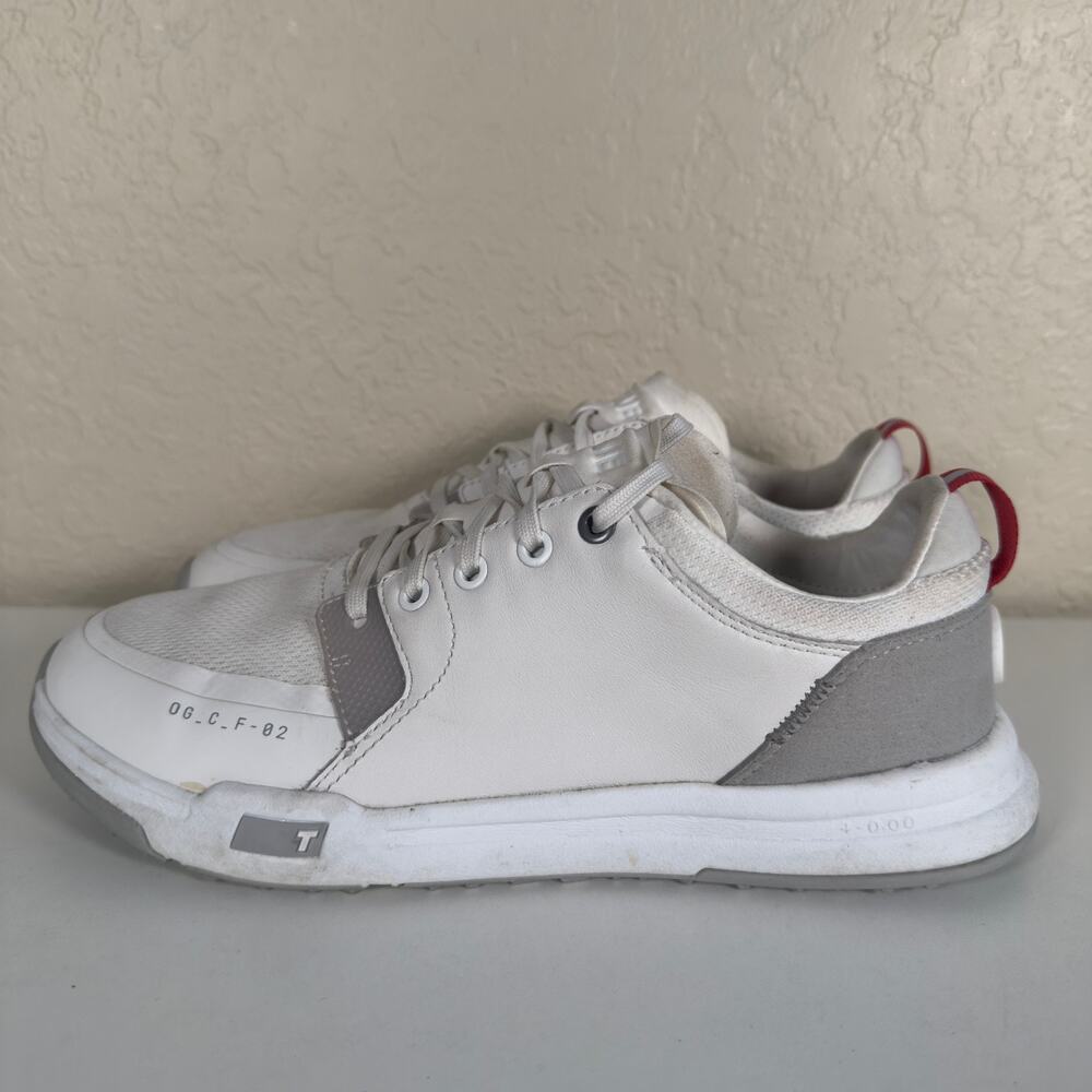 True Linkswear OG Cush White Zero Drop Mens Spikeless Golf Shoes M9 10.5W